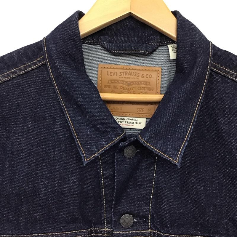 リーバイストラウスアンドコー Levi Strauss & co. ジャケット、上着 ジャンパー、ブルゾン デニムジャケット Gジャン アウター カジュアルジャケット M ロゴ、文字 インディゴ / インディゴ / Indigo メンズ USED 古着 中古 10152639