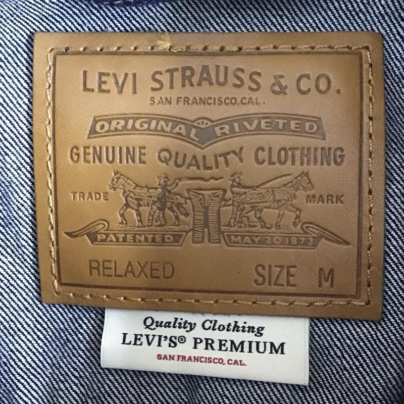 リーバイストラウスアンドコー Levi Strauss & co. ジャケット、上着 ジャンパー、ブルゾン デニムジャケット Gジャン アウター カジュアルジャケット M ロゴ、文字 インディゴ / インディゴ / Indigo メンズ USED 古着 中古 10152639