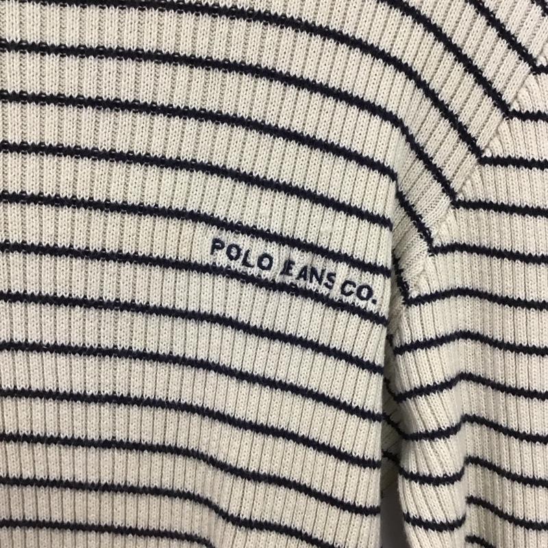 ポロジーンズカンパニー POLOJEANSCO. ニット、セーター 長袖 L ボーダー柄 マルチカラー / マルチカラー / multicolor レディース USED 古着 中古 10152640