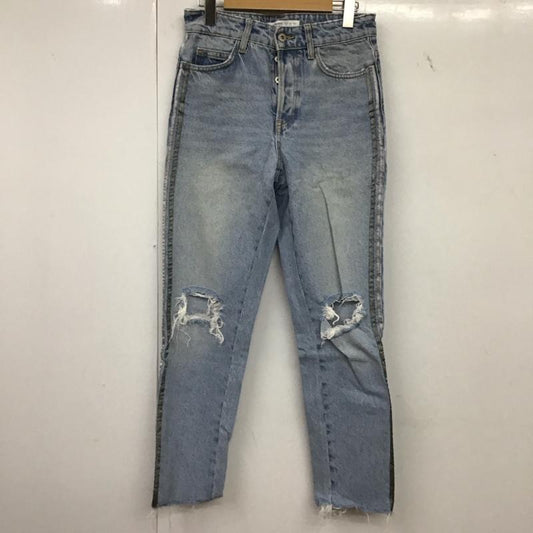ザラ ZARA パンツ デニム、ジーンズ 34 無地 水色 / ライトブルー / レディース USED 古着 中古 10152642