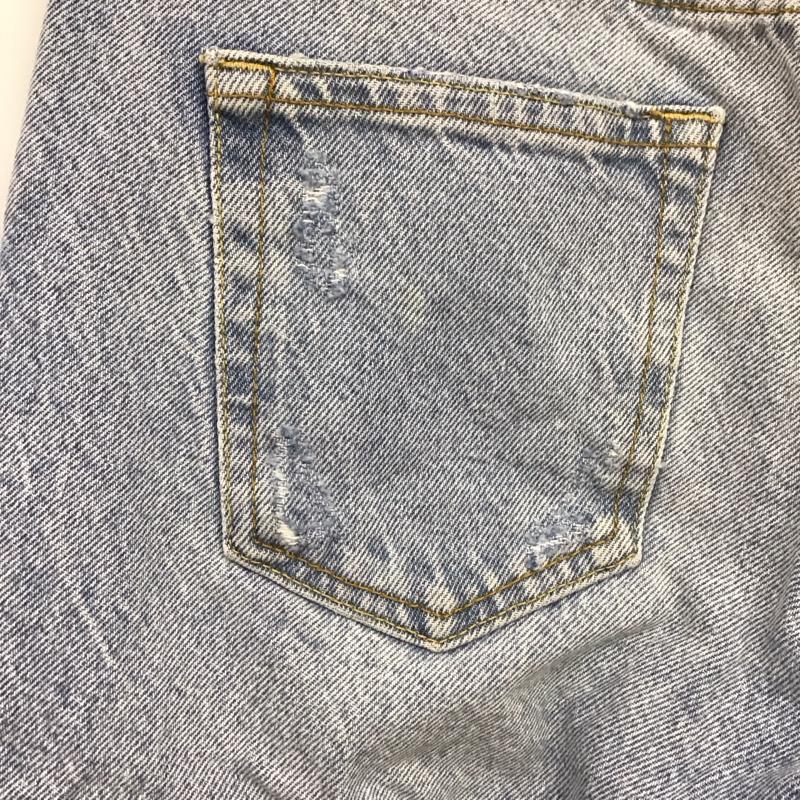 ザラ ZARA パンツ デニム、ジーンズ 34 無地 水色 / ライトブルー / レディース USED 古着 中古 10152642