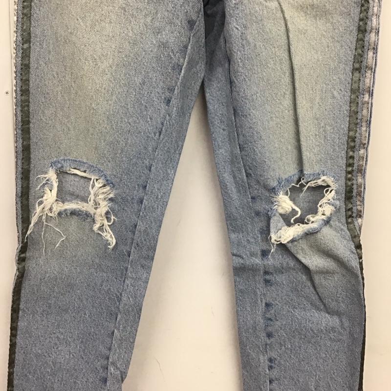 ザラ ZARA パンツ デニム、ジーンズ 34 無地 水色 / ライトブルー / レディース USED 古着 中古 10152642