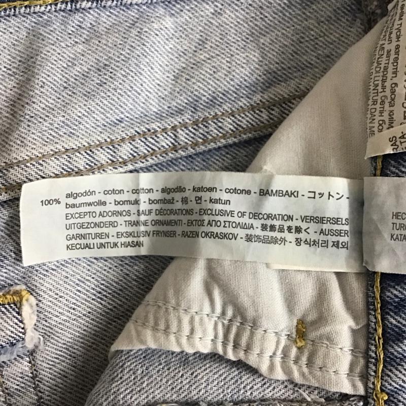 ザラ ZARA パンツ デニム、ジーンズ 34 無地 水色 / ライトブルー / レディース USED 古着 中古 10152642
