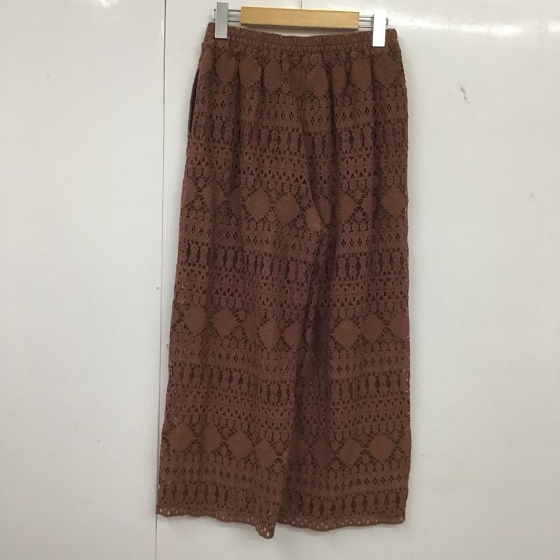 ニコアンド niko and... ボトムス ボトムス L 無地 茶 / ブラウン / brown レディース USED 古着 中古 10152643