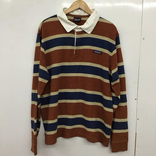 パタゴニア patagonia ポロシャツ 長袖 53860fa19 長袖ラガーシャツ ボーダー L ボーダー柄 マルチカラー / マルチカラー / multicolor メンズ USED 古着 中古 10152645