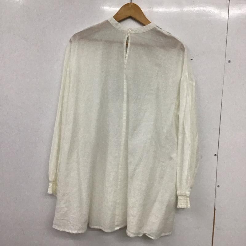 アースミュージックアンドエコロジー earth music&ecology カットソー 長袖 FREE 刺繍 白 / ホワイト / white レディース USED 古着 中古 10152647