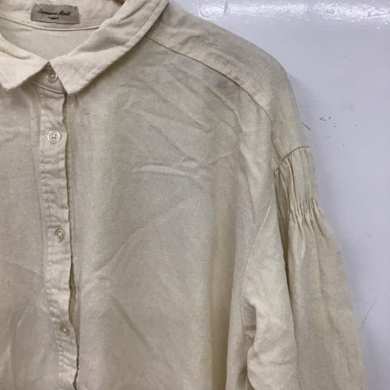 サマンサモスモス Samansa Mos2 シャツ、ブラウス 長袖 FREE 無地 アイボリー / アイボリー / レディース USED 古着 中古 10152648