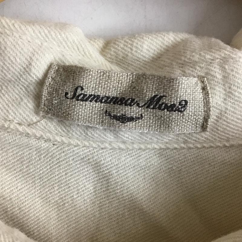 サマンサモスモス Samansa Mos2 シャツ、ブラウス 長袖 FREE 無地 アイボリー / アイボリー / レディース USED 古着 中古 10152648