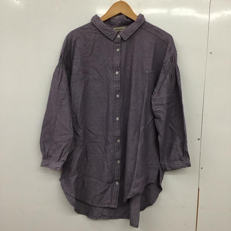 サマンサモスモス Samansa Mos2 シャツ、ブラウス 長袖 FREE 無地 紫 / パープル / purple レディース USED 古着 中古 10152649