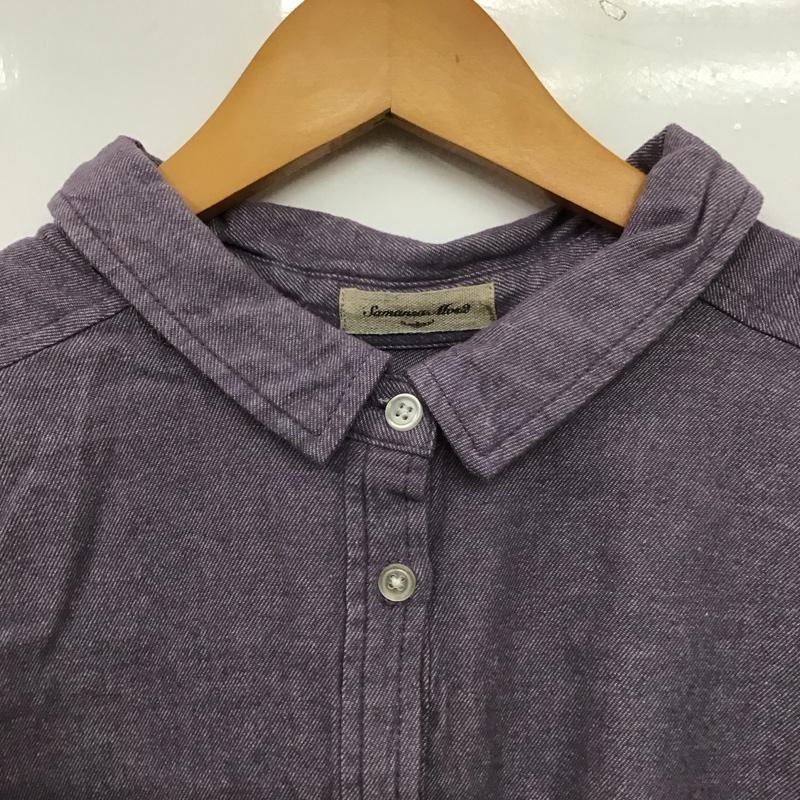 サマンサモスモス Samansa Mos2 シャツ、ブラウス 長袖 FREE 無地 紫 / パープル / purple レディース USED 古着 中古 10152649