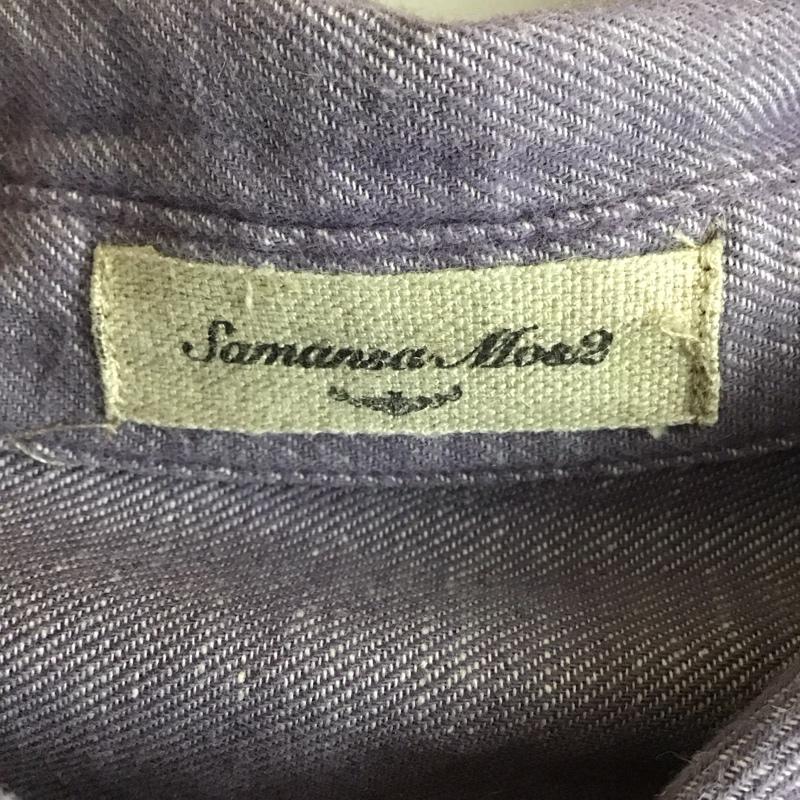 サマンサモスモス Samansa Mos2 シャツ、ブラウス 長袖 FREE 無地 紫 / パープル / purple レディース USED 古着 中古 10152649
