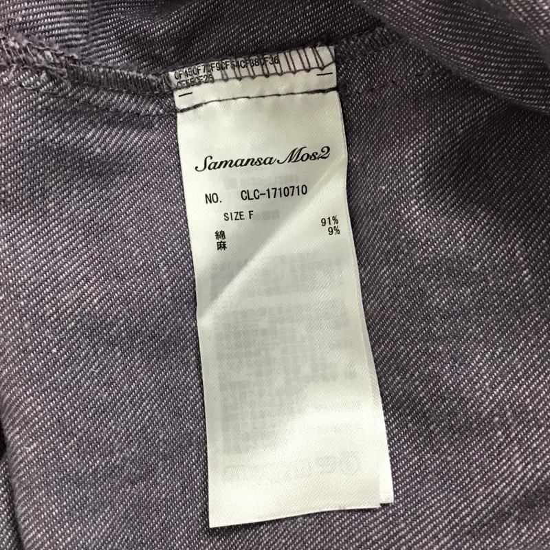 サマンサモスモス Samansa Mos2 シャツ、ブラウス 長袖 FREE 無地 紫 / パープル / purple レディース USED 古着 中古 10152649