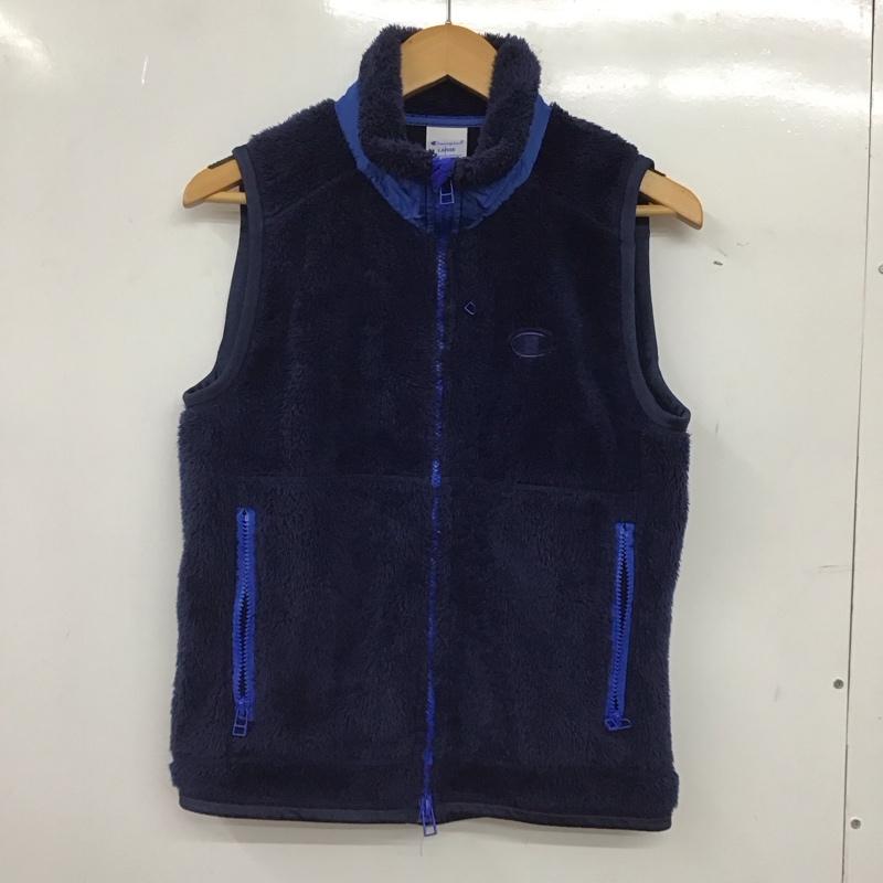 チャンピオン Campion ベスト ベスト cw-qg609 フリースベスト L 無地 紺 / ネイビー / navy レディース USED 古着 中古 10152650