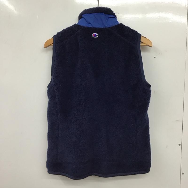 チャンピオン Campion ベスト ベスト cw-qg609 フリースベスト L 無地 紺 / ネイビー / navy レディース USED 古着 中古 10152650