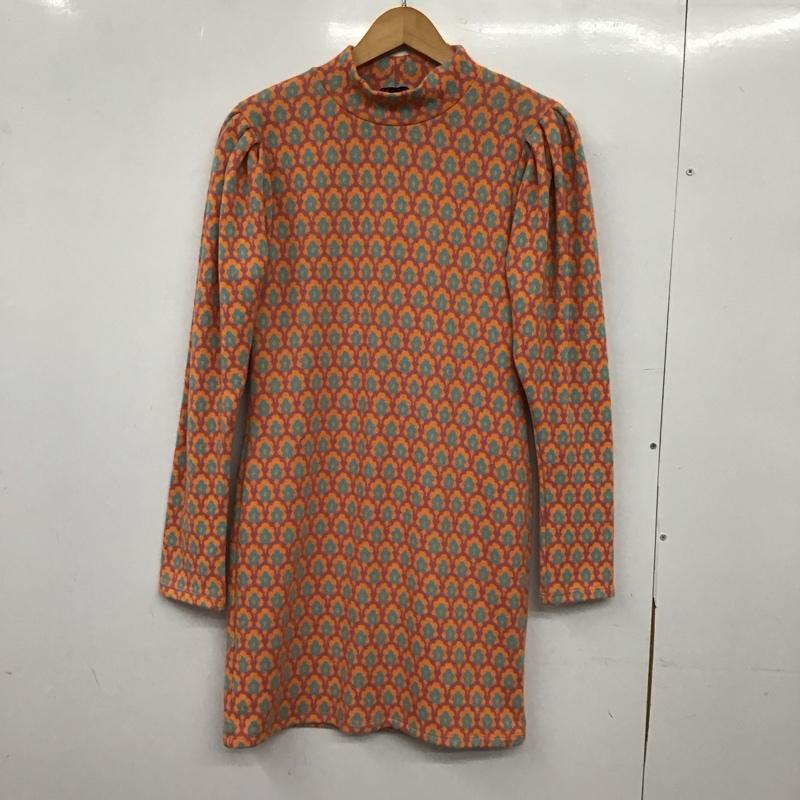 ザラ ZARA ワンピース ひざ丈スカート L 総柄 マルチカラー / マルチカラー / multicolor レディース USED 古着 中古 10152651