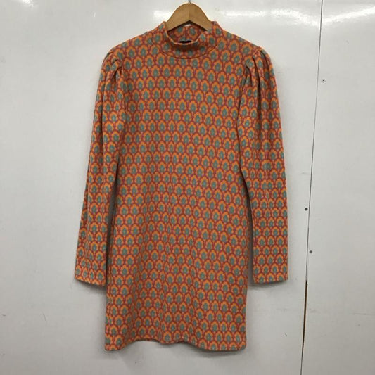 ザラ ZARA ワンピース ひざ丈スカート L 総柄 マルチカラー / マルチカラー / multicolor レディース USED 古着 中古 10152651