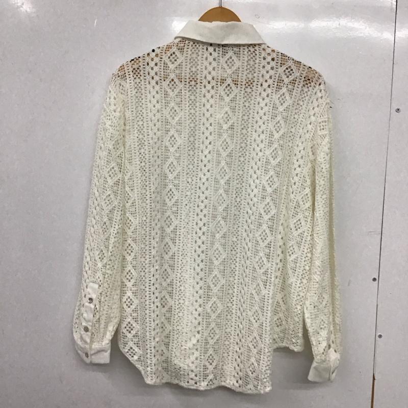 ザラ ZARA シャツ、ブラウス 長袖 M 無地 白 / ホワイト / white レディース USED 古着 中古 10152652