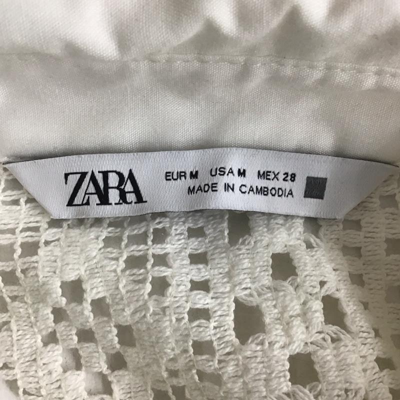 ザラ ZARA シャツ、ブラウス 長袖 M 無地 白 / ホワイト / white レディース USED 古着 中古 10152652