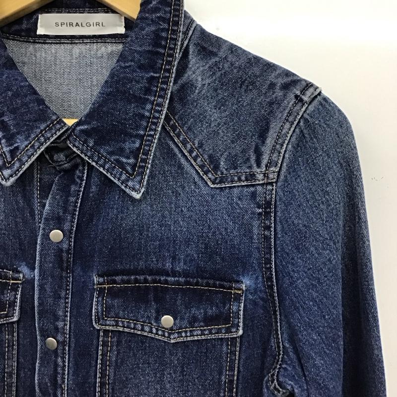 スパイラルガール SPIRALGIRL サロペット・オーバーオール サロペット、オーバーオール M 無地 紺 / ネイビー / navy レディース USED 古着 中古 10152654