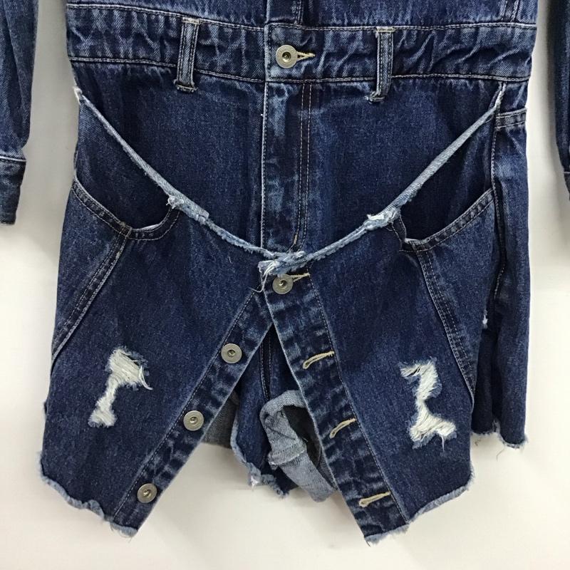スパイラルガール SPIRALGIRL サロペット・オーバーオール サロペット、オーバーオール M 無地 紺 / ネイビー / navy レディース USED 古着 中古 10152654