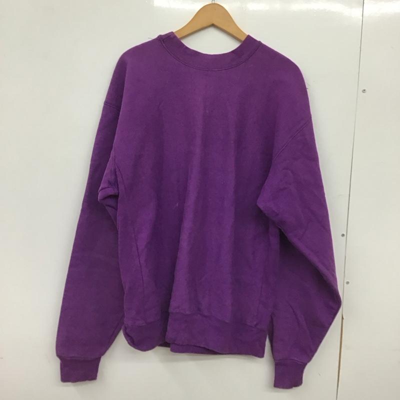 カーハート Carhartt トレーナー 長袖 長袖トレーナー スウェット クルーネック プルオーバー ロゴ、文字 紫 / パープル / purple メンズ USED 古着 中古 10152655