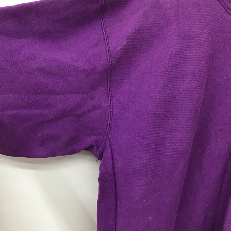 カーハート Carhartt トレーナー 長袖 長袖トレーナー スウェット クルーネック プルオーバー ロゴ、文字 紫 / パープル / purple メンズ USED 古着 中古 10152655