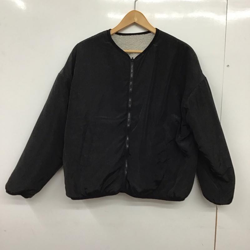 ジャバ Java ジャケット、上着 ジャンパー、ブルゾン タグ付 リバーシブル L 無地 黒 / ブラック / black X グレージュ / グレージュ / レディース USED 古着 中古 10152656