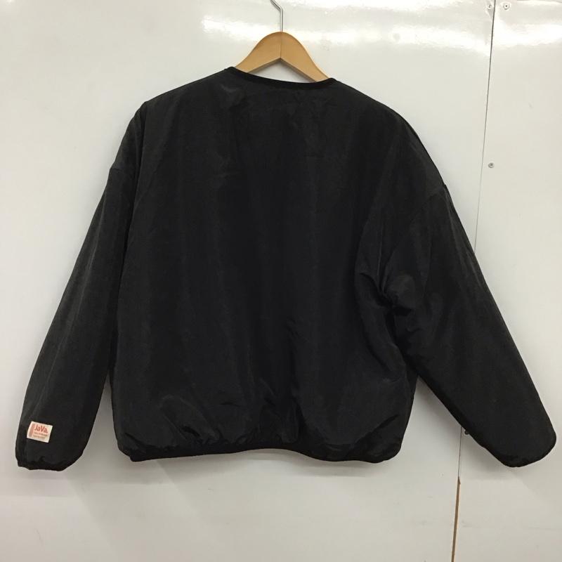 ジャバ Java ジャケット、上着 ジャンパー、ブルゾン タグ付 リバーシブル L 無地 黒 / ブラック / black X グレージュ / グレージュ / レディース USED 古着 中古 10152656