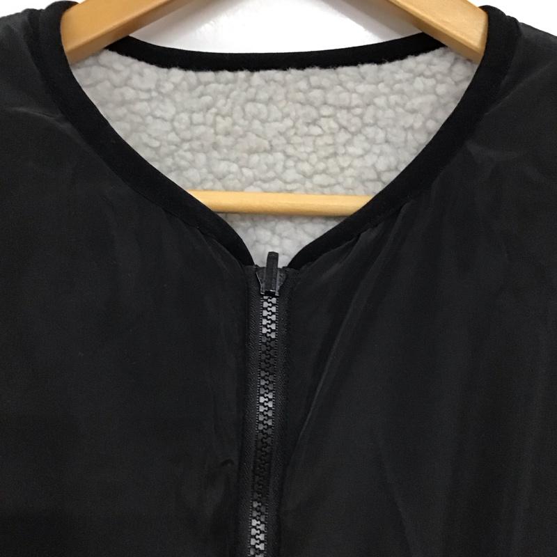 ジャバ Java ジャケット、上着 ジャンパー、ブルゾン タグ付 リバーシブル L 無地 黒 / ブラック / black X グレージュ / グレージュ / レディース USED 古着 中古 10152656