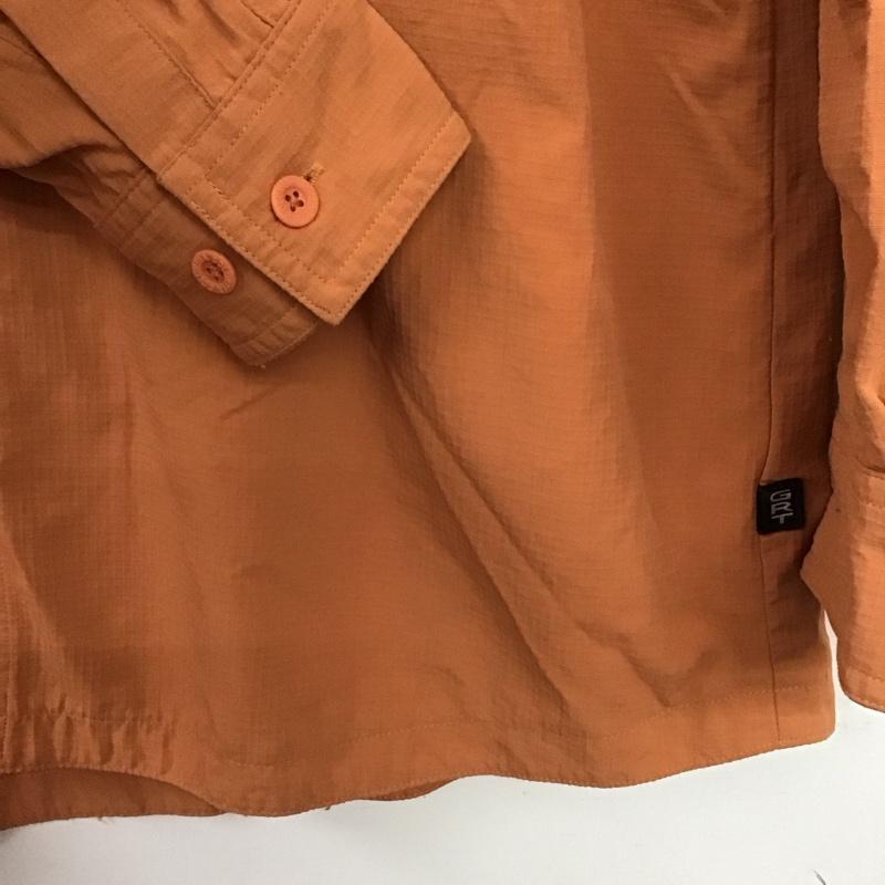 コロンビア Columbia シャツ、ブラウス 長袖 長袖シャツ ロゴシャツ カラーシャツ M ロゴ、文字 橙 / オレンジ / orange メンズ USED 古着 中古 10152658