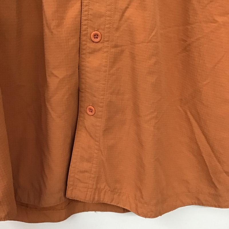 コロンビア Columbia シャツ、ブラウス 長袖 長袖シャツ ロゴシャツ カラーシャツ M ロゴ、文字 橙 / オレンジ / orange メンズ USED 古着 中古 10152658