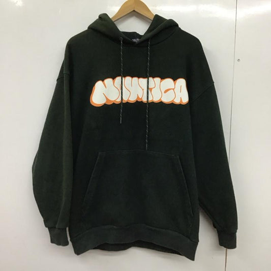 ノーティカ NAUTICA パーカー 長袖 長袖 M ロゴ、文字 緑 / グリーン / green メンズ USED 古着 中古 10152659
