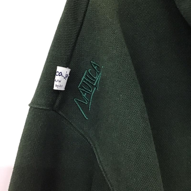 ノーティカ NAUTICA パーカー 長袖 長袖 M ロゴ、文字 緑 / グリーン / green メンズ USED 古着 中古 10152659