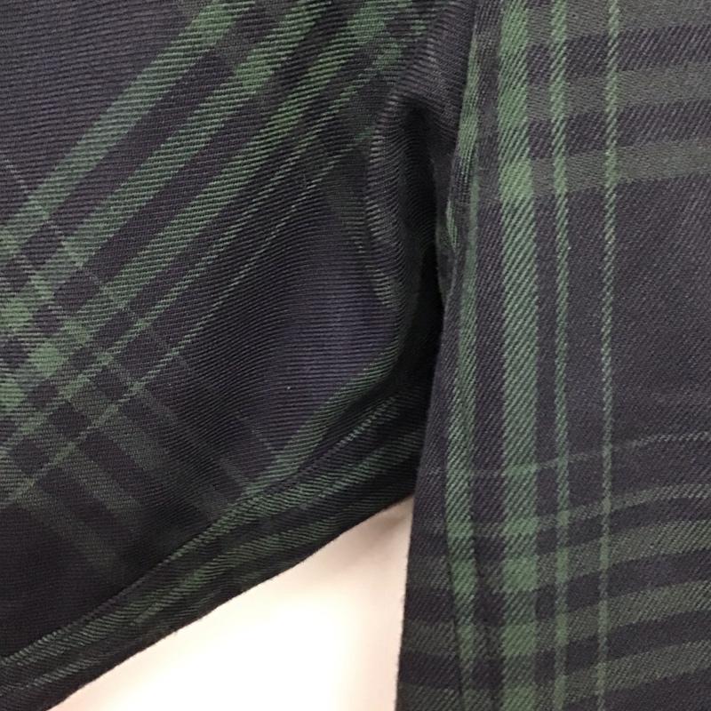 フォックスファイヤー FOXFIRE シャツ、ブラウス 長袖 長袖シャツ チェックシャツ カラーシャツ ボタンダウンシャツ XL チェック 紺 / ネイビー / navy メンズ USED 古着 中古 10152661