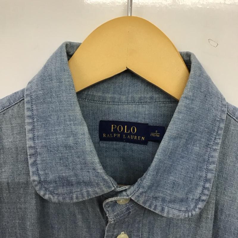 ポロラルフローレン POLO RALPH LAUREN シャツ、ブラウス 長袖 長袖シャツ 無地シャツ カラーシャツ 8 ロゴ、文字 インディゴ / インディゴ / Indigo メンズ USED 古着 中古 10152665