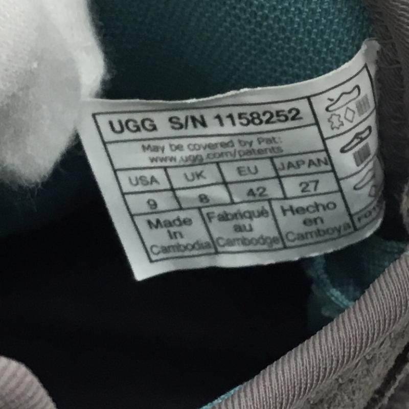 アグ UGG スニーカー スニーカー 1158252 CAPTRAIL LOW 27.0cm ロゴ、文字 チャコールグレー / チャコールグレー / メンズ USED 古着 中古 10152670