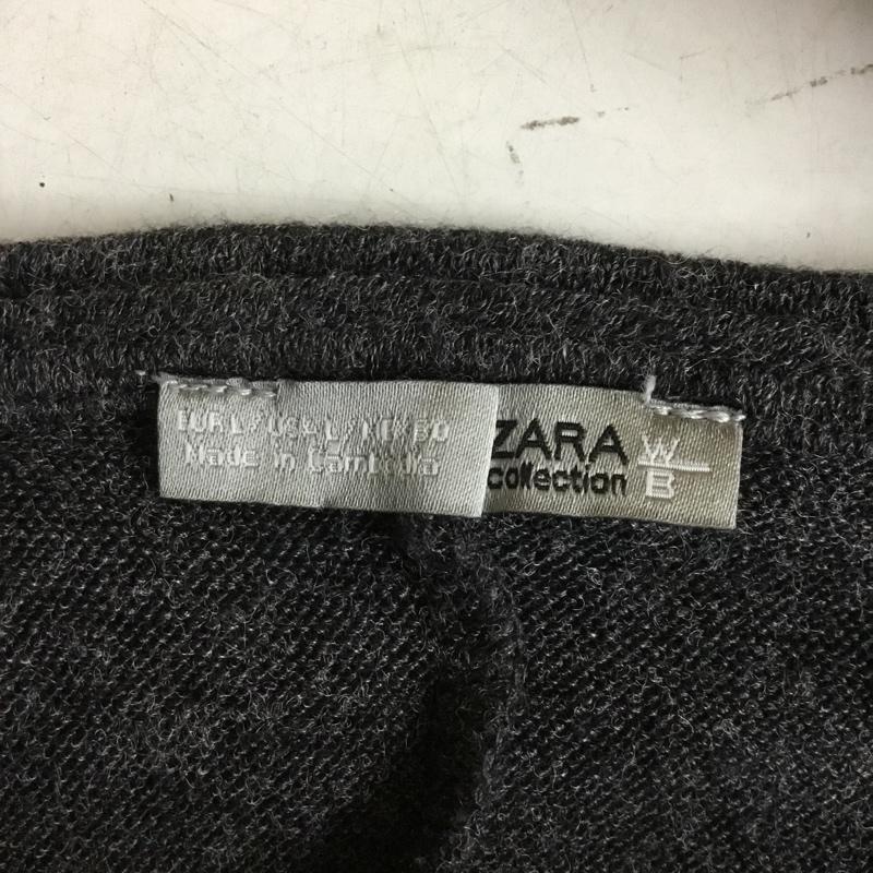 ザラ ZARA ニット、セーター 長袖 5580 404 801 肩フリル L 無地 灰 / グレー / gray レディース USED 古着 中古 10152672