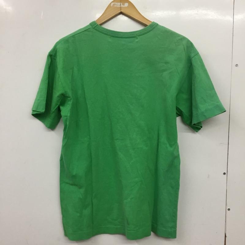 プレイコムデギャルソン PLAY COMME des GARCONS Tシャツ 半袖 クルーネック L ロゴ、文字 緑 / グリーン / green メンズ USED 古着 中古 10152673