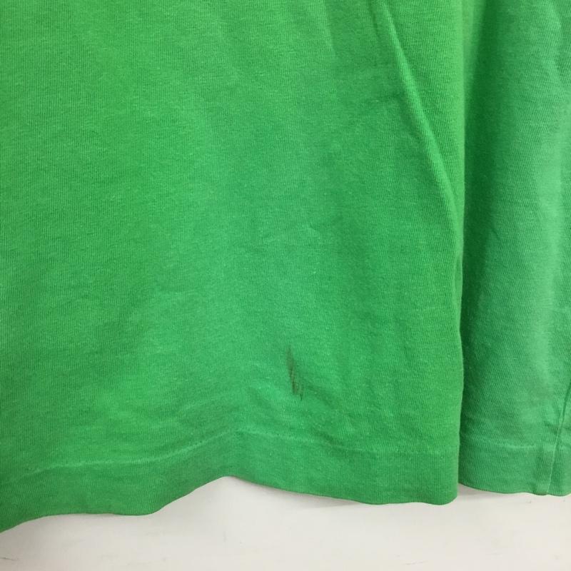 プレイコムデギャルソン PLAY COMME des GARCONS Tシャツ 半袖 クルーネック L ロゴ、文字 緑 / グリーン / green メンズ USED 古着 中古 10152673