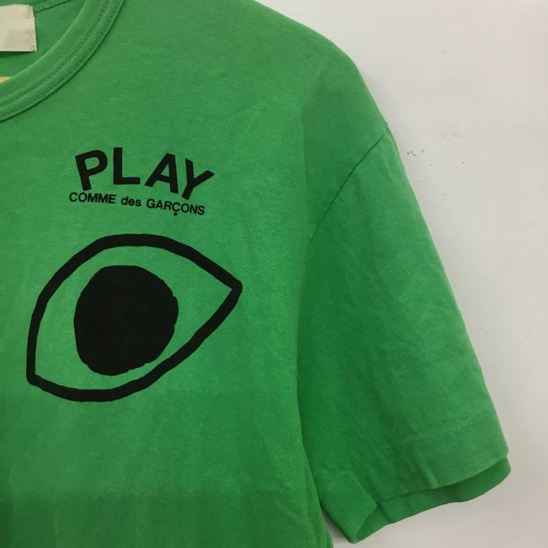 プレイコムデギャルソン PLAY COMME des GARCONS Tシャツ 半袖 クルーネック L ロゴ、文字 緑 / グリーン / green メンズ USED 古着 中古 10152673
