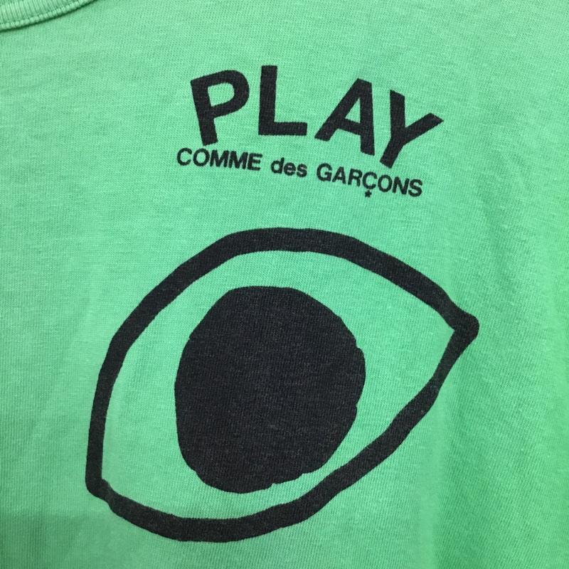プレイコムデギャルソン PLAY COMME des GARCONS Tシャツ 半袖 クルーネック L ロゴ、文字 緑 / グリーン / green メンズ USED 古着 中古 10152673