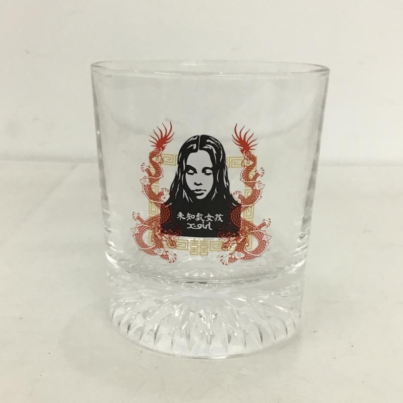 エックスガール X-girl ファッション小物 ファッション小物 チャイニーズフェイスショットグラス コップ CHINESE FACE GLASS プリント 透明 / クリア / レディース USED 古着 中古 10152682