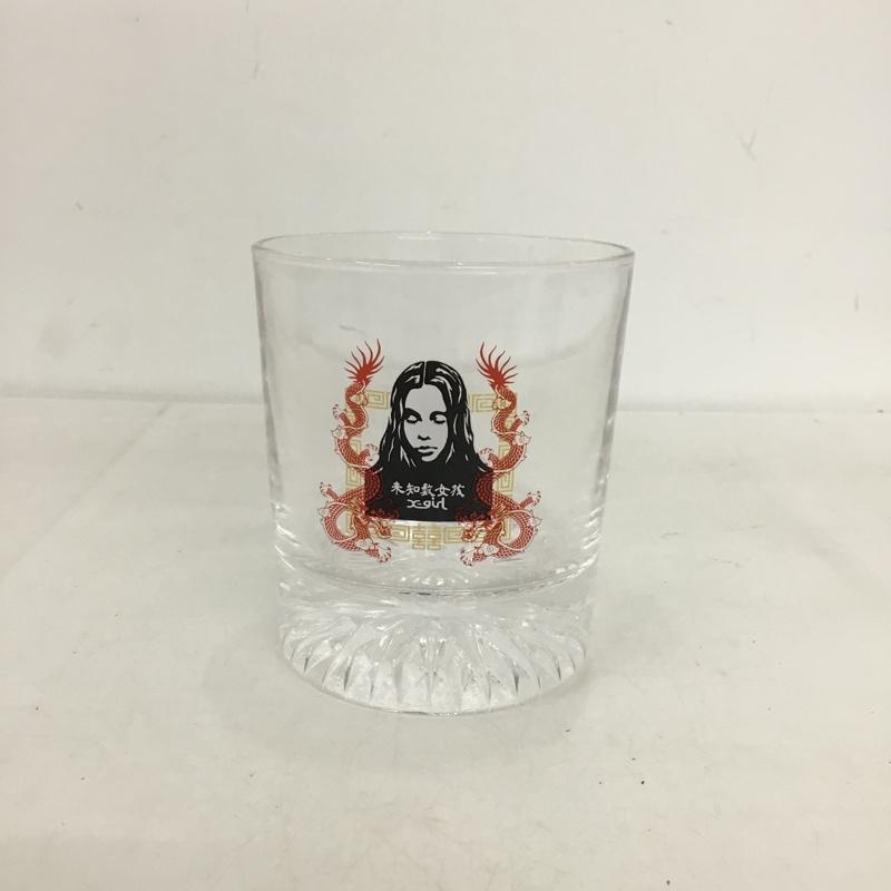 エックスガール X-girl ファッション小物 ファッション小物 チャイニーズフェイスショットグラス コップ CHINESE FACE GLASS プリント 透明 / クリア / レディース USED 古着 中古 10152683