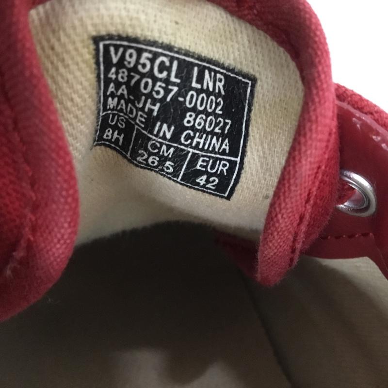 バンズ VANS スニーカー スニーカー V95CL LNR 26.5cm 箱有 26.5cm ドット 赤 / レッド / red メンズ USED 古着 中古 10152695