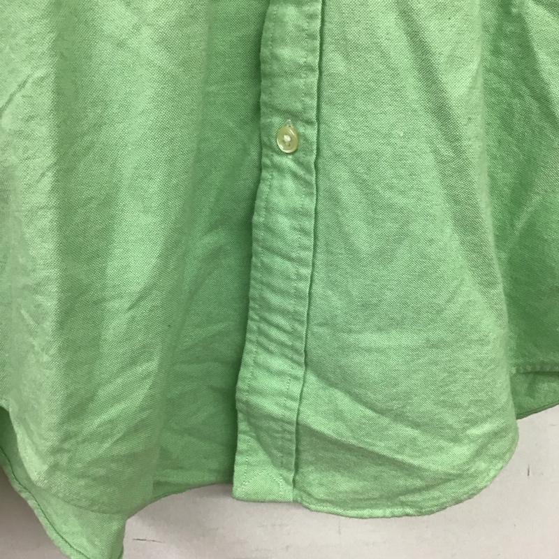 ラルフローレン RALPHLAUREN シャツ、ブラウス 長袖 長袖シャツ 無地シャツ カラーシャツ ボタンダウンシャツ 6 ロゴ、文字 薄緑 / ライトグリーン / メンズ USED 古着 中古 10152697