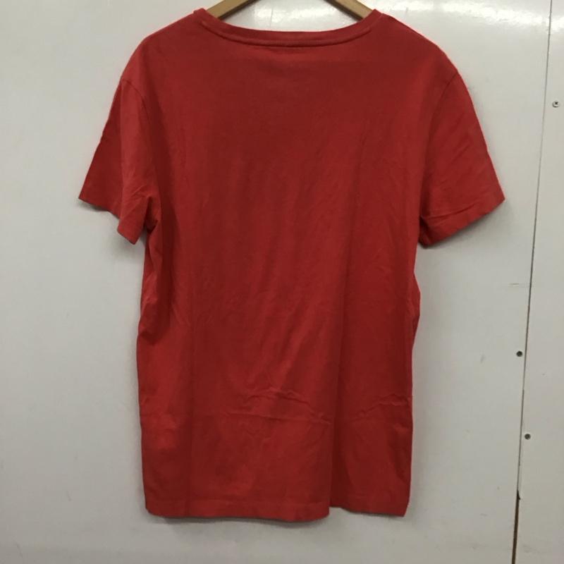 ポロラルフローレン POLO RALPH LAUREN Tシャツ 半袖 半袖カットソー 刺繍Tシャツ Vネックカットソー S ロゴ、文字 赤 / レッド / red メンズ USED 古着 中古 10152708