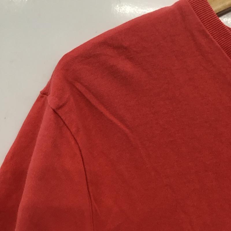 ポロラルフローレン POLO RALPH LAUREN Tシャツ 半袖 半袖カットソー 刺繍Tシャツ Vネックカットソー S ロゴ、文字 赤 / レッド / red メンズ USED 古着 中古 10152708