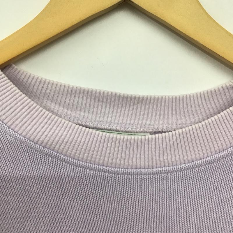 ラコステ LACOSTE ニット、セーター 長袖 長袖ニットカットソー クルーネック セーター 3 ロゴ、文字 紫 / パープル / purple メンズ USED 古着 中古 10152709