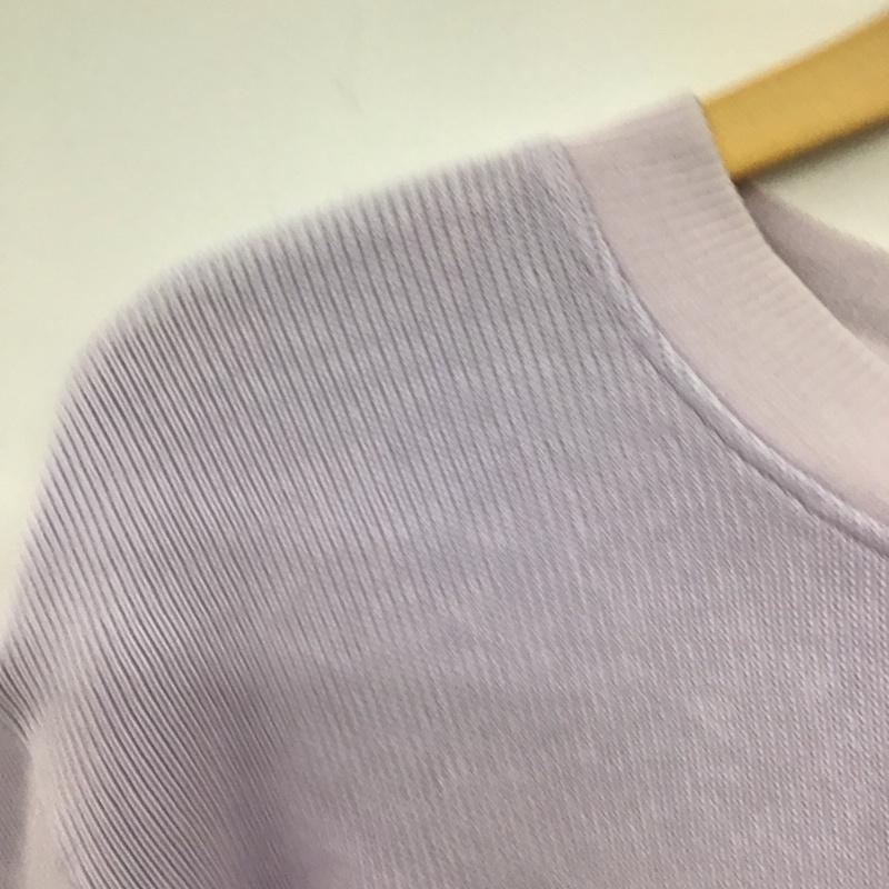 ラコステ LACOSTE ニット、セーター 長袖 長袖ニットカットソー クルーネック セーター 3 ロゴ、文字 紫 / パープル / purple メンズ USED 古着 中古 10152709