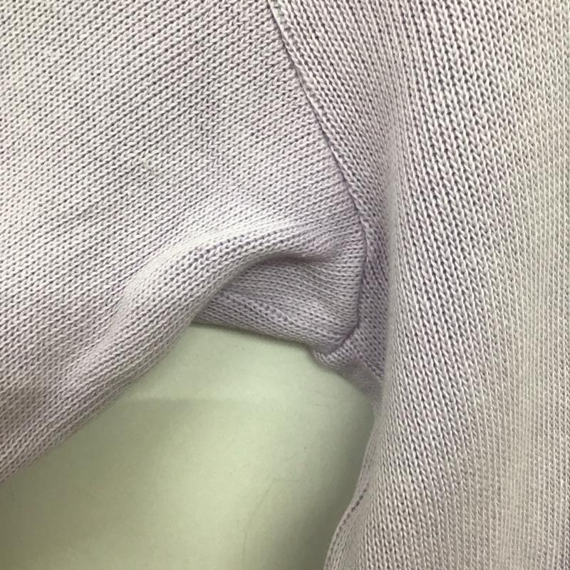 ラコステ LACOSTE ニット、セーター 長袖 長袖ニットカットソー クルーネック セーター 3 ロゴ、文字 紫 / パープル / purple メンズ USED 古着 中古 10152709